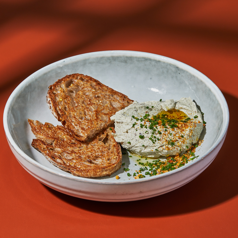 Zaatar Labneh Spread with toasts